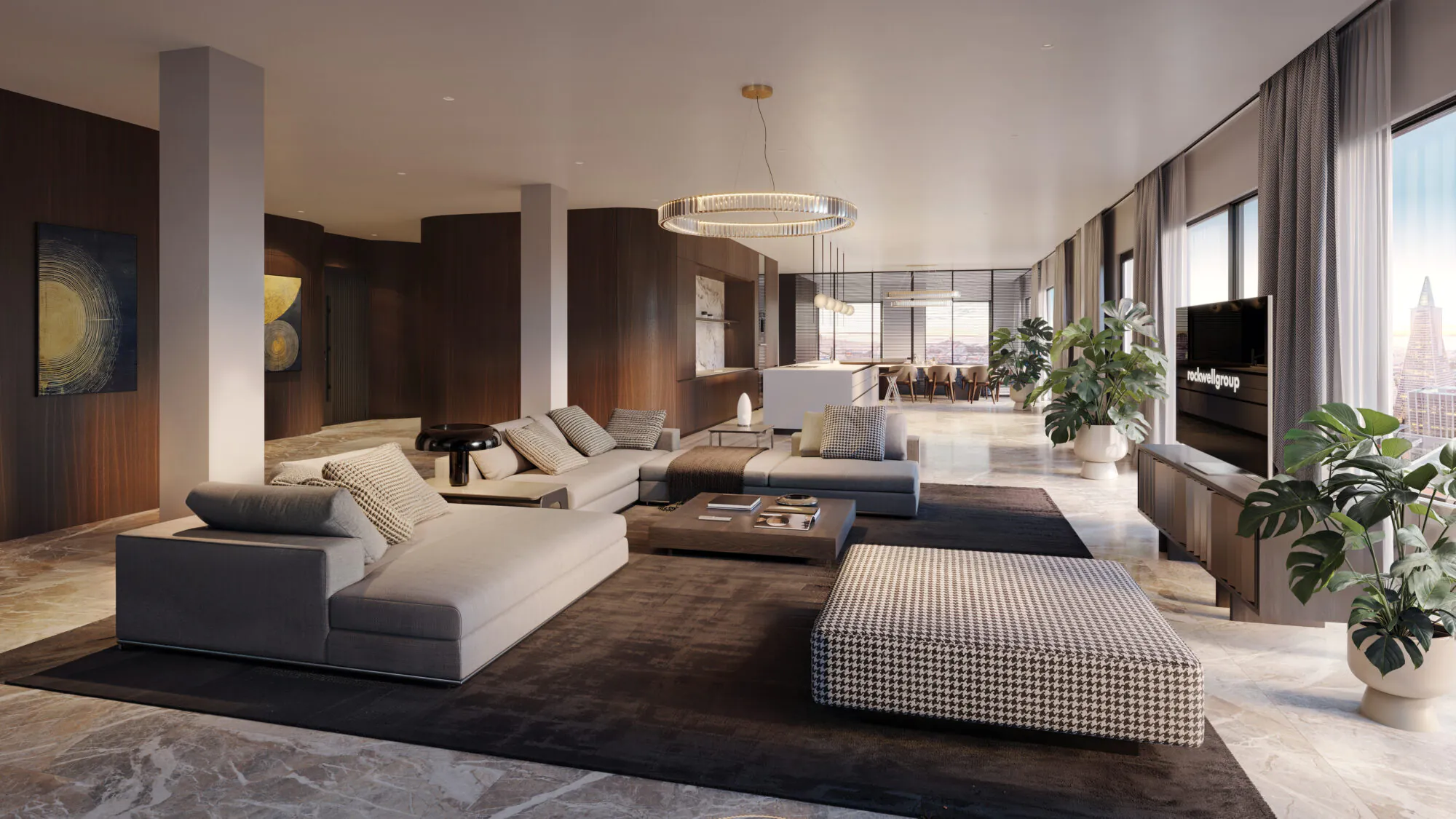 Living room, penthouse